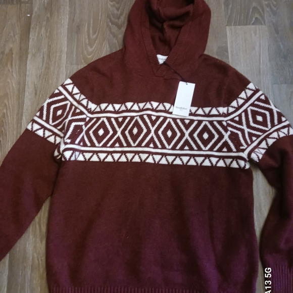 Men's Standard Fit Hoodie Jacquard Pullover Sweater - Goodfellow - Picture 3 of 4